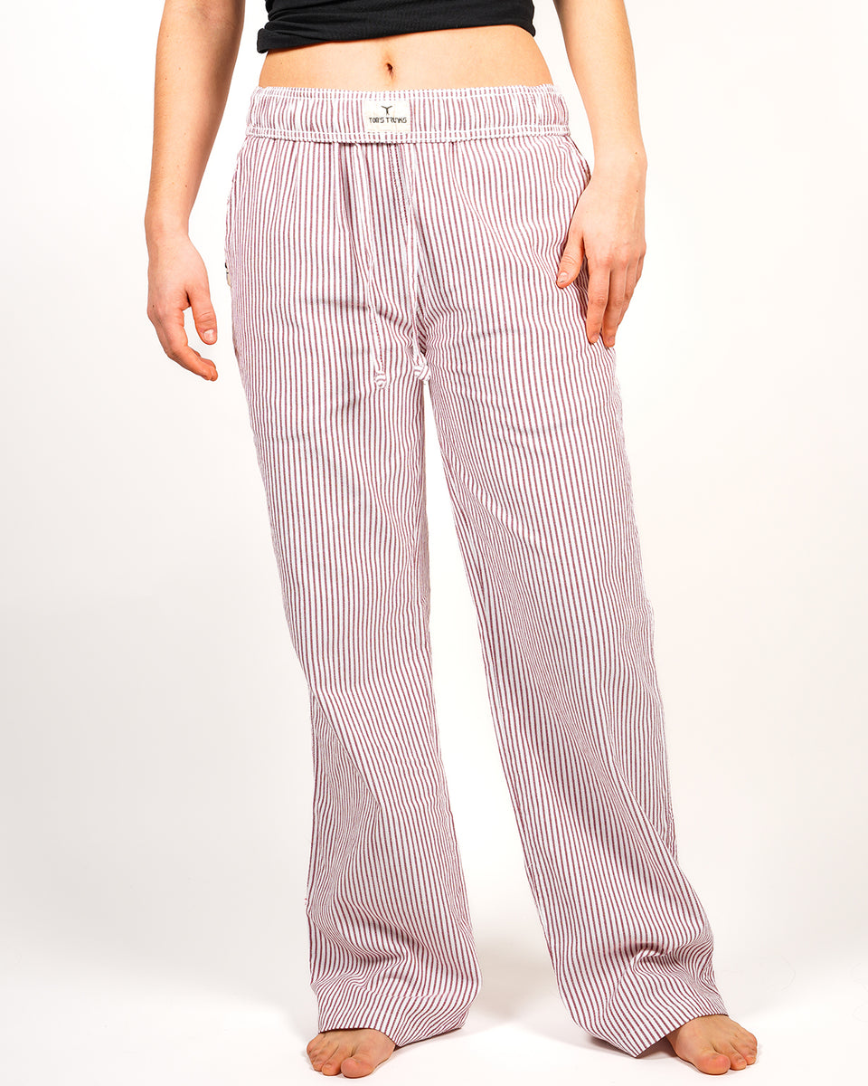 Pinstripe White and Red Trouser