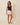 White & Coral Classic Short Shorts