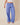 Blue Classic Wide Leg Trousers
