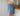 Blue Stripe Short Shorts - Pre-Loved