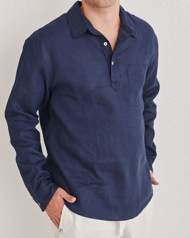 Navy Hemp Adventure Shirt