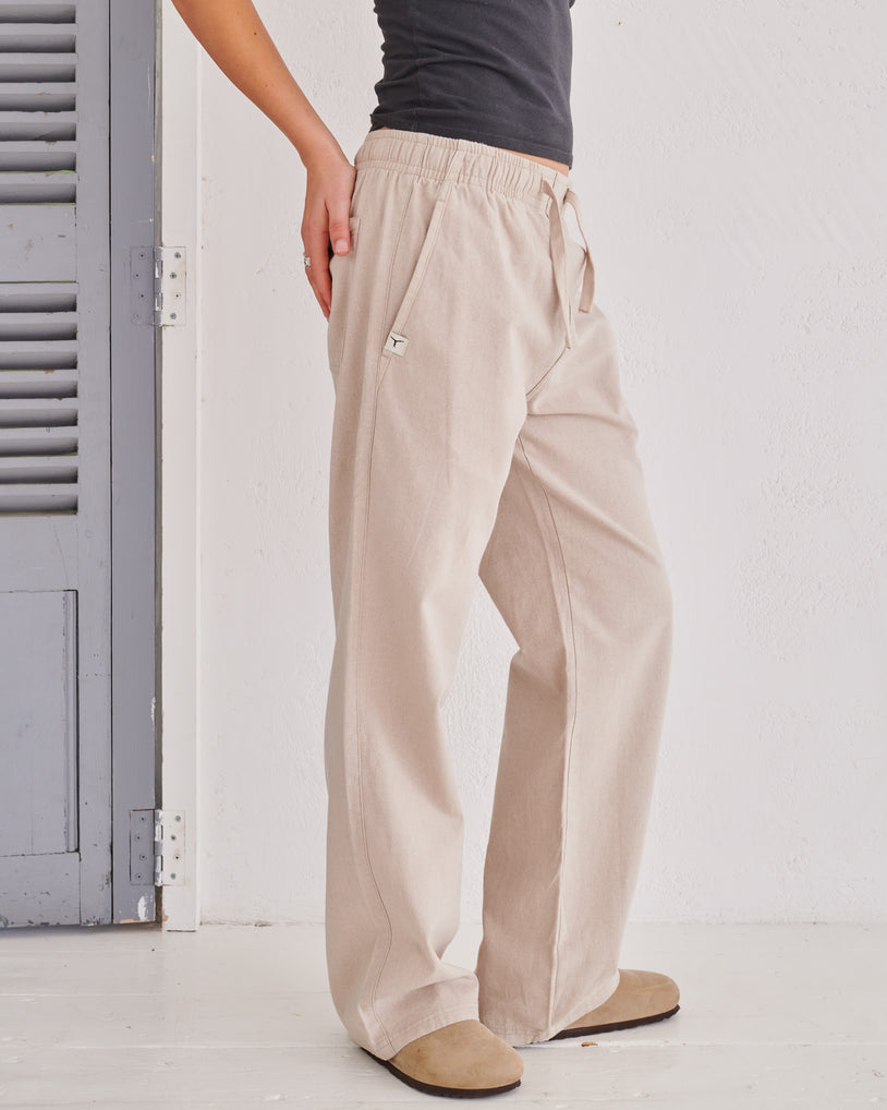 Salt Linen Tailor Trouser Sand