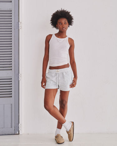 Thomas Short Set - Green Stripe/Light Blue