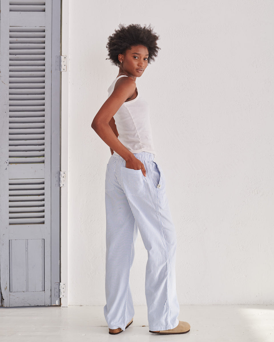 Trousers White Blue main image 1
