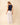 White & Brown Linen Wide Leg Trouser